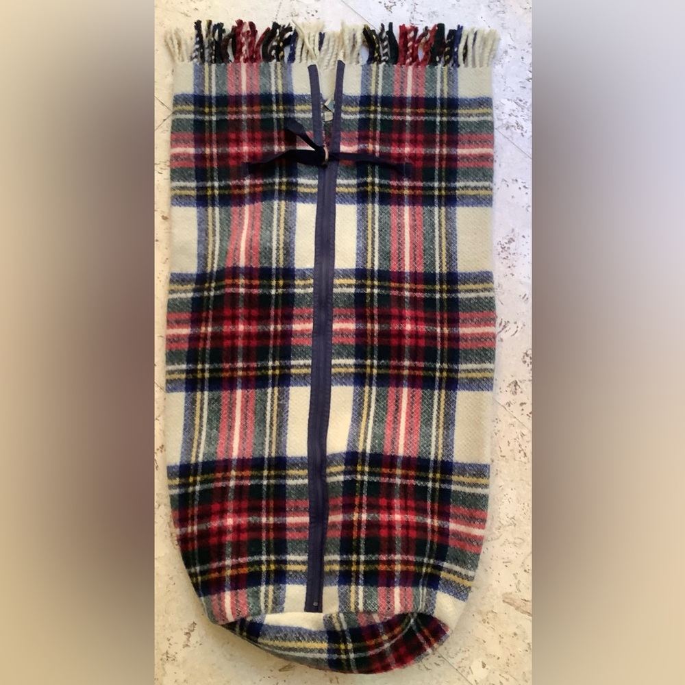 Vintage Pendleton Heavy Wool Zip Up Baby Blanket/Bag